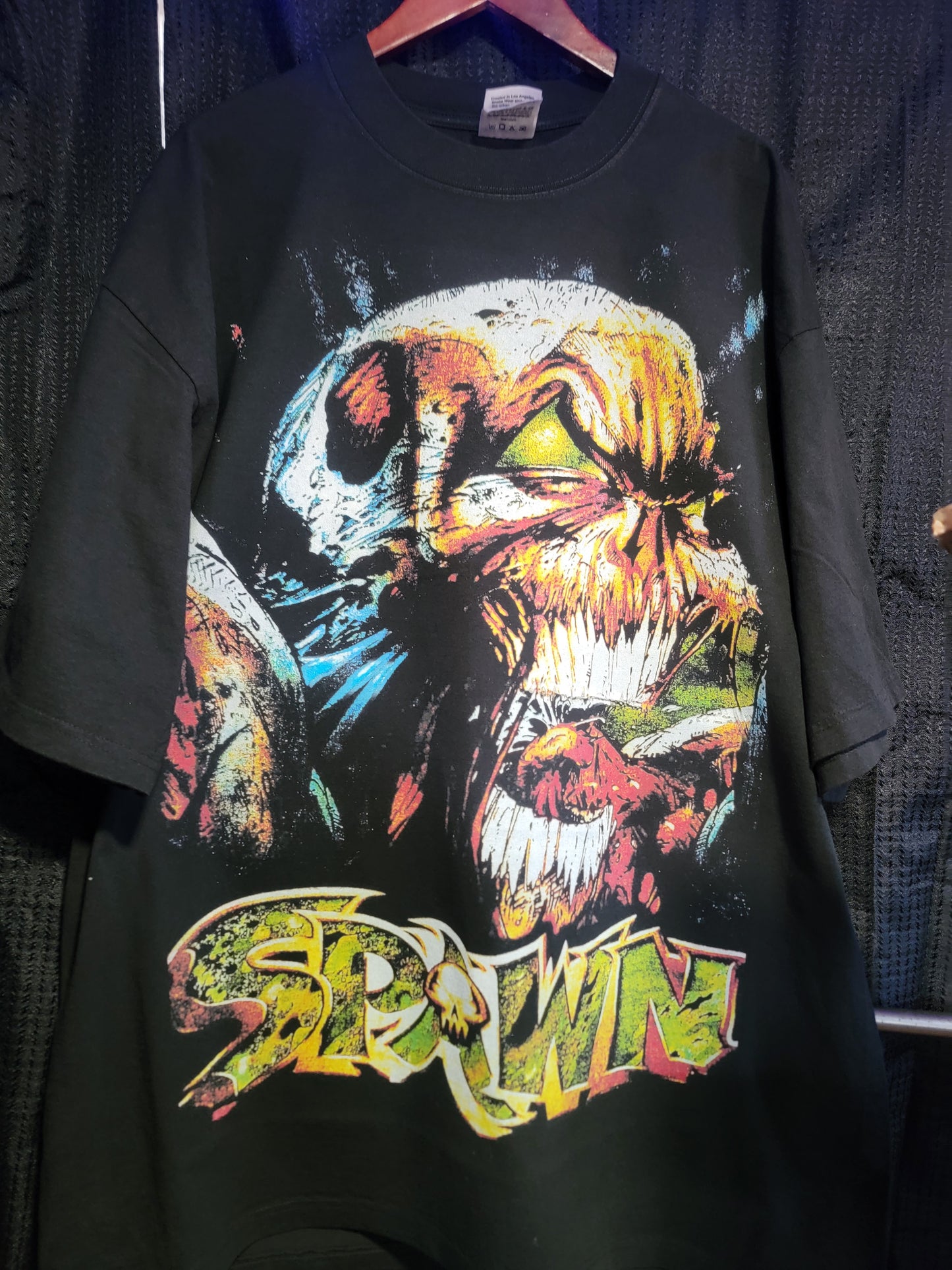 SPAWN ON SHAKA HEAVYWEIGHT GARMET DYED T SHIRT