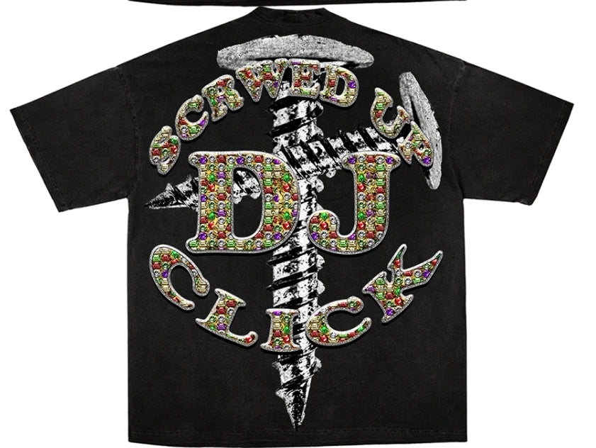 DJ SCREW ON SHAKA HEAVYWEIGHT GARMET DYED T SHIRT