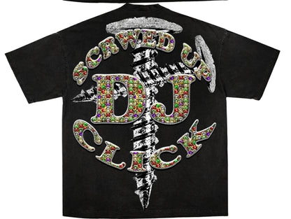 DJ SCREW ON SHAKA HEAVYWEIGHT GARMET DYED T SHIRT