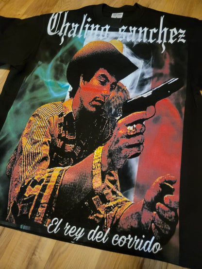 CHALINO SANCHEZ ON SHAKA HEAVYWEIGHT GARMET DYED T SHIRT