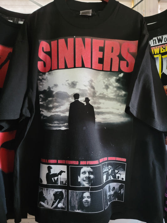 SINNERS ON SHAKA HEAVY GARMET DYED T SHIRT