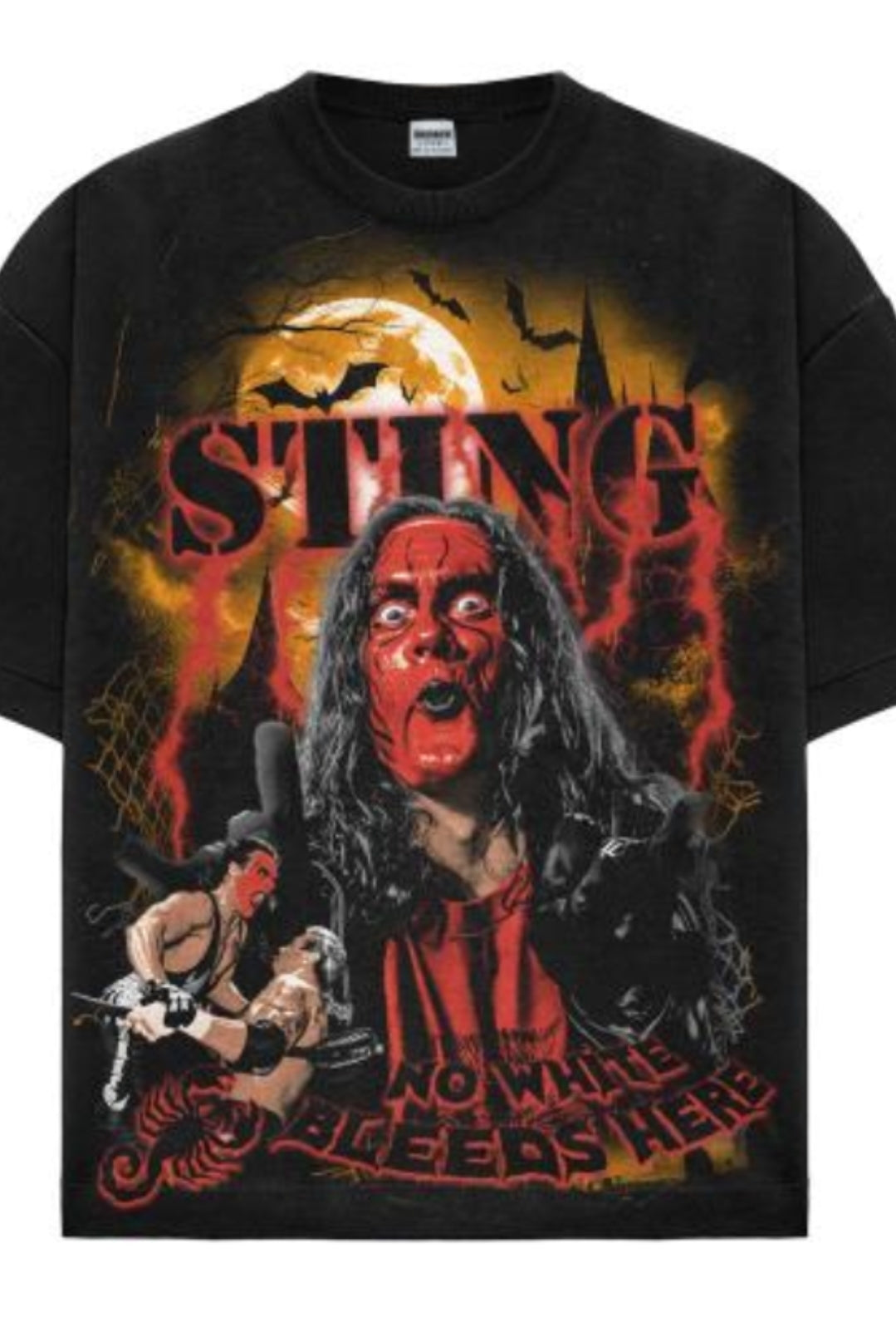 STING  ON SHAKA HEAVYWEIGHT GARMET DYED T SHIRT (Wrestling