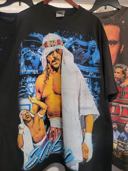 SABU THE LEGEND on Shaka heavyweight garment dyed t-shirt wrestling