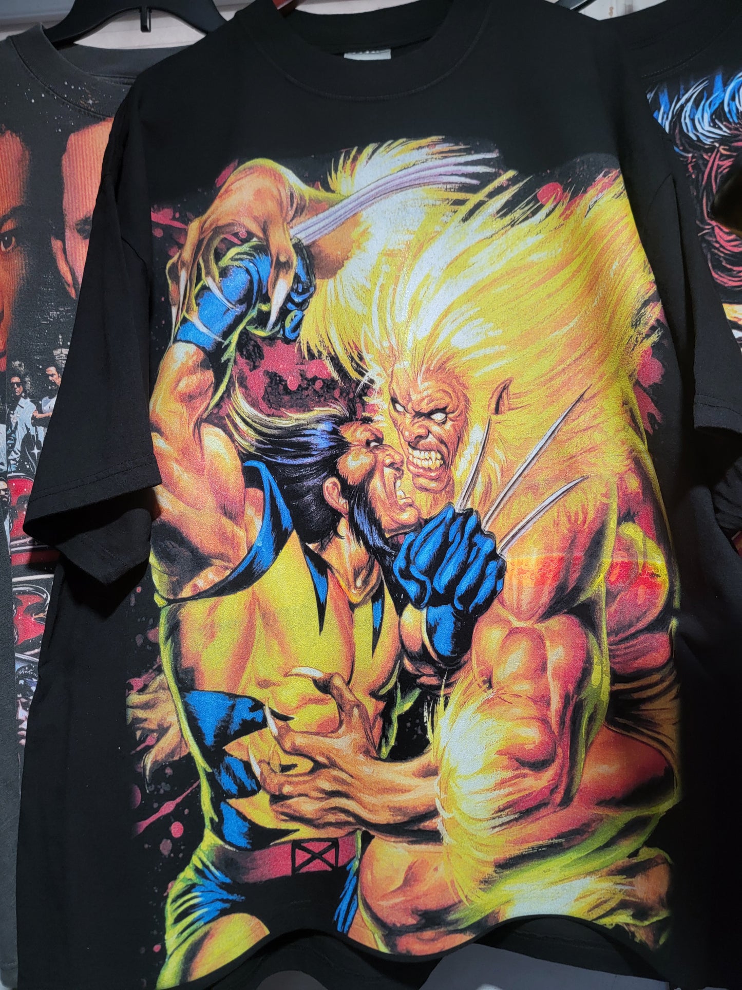 Wolverine SABRETOOTH ON SHAKA HEAVYWEIGHT GARMET DYED T SHIRT