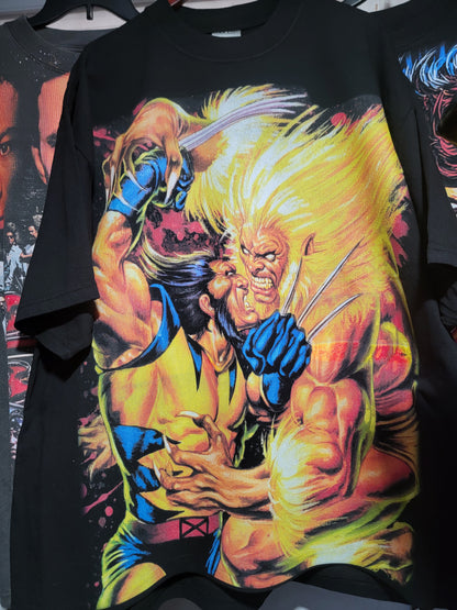 Wolverine SABRETOOTH ON SHAKA HEAVYWEIGHT GARMET DYED T SHIRT