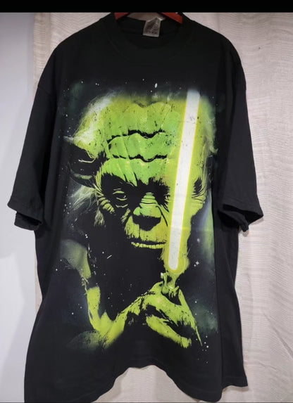 YODA  ON SHAKA HEAVYWEIGHT GARMET DYED T SHIRT