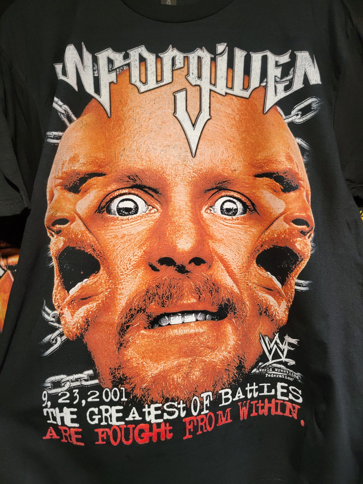 Stone Cold Unforgiven on Shaka heavyweight garment dye t-shirt ( wrestling