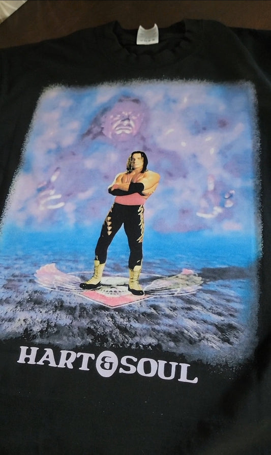 Summerslam Undertaker Bret Hart & Soul T-Shirt Men's 1997 Design " MODERN" WRESTLING