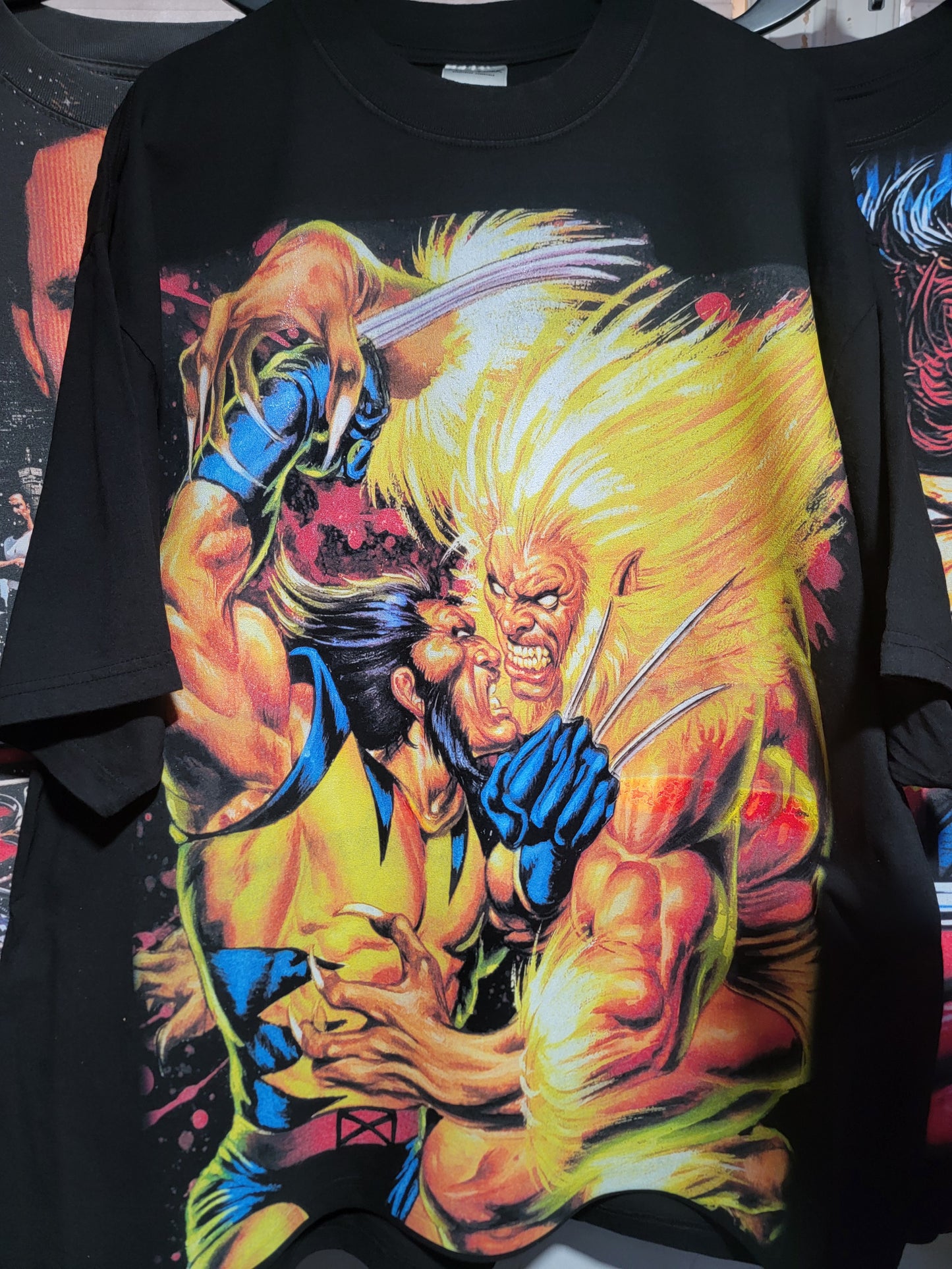 Wolverine SABRETOOTH ON SHAKA HEAVYWEIGHT GARMET DYED T SHIRT