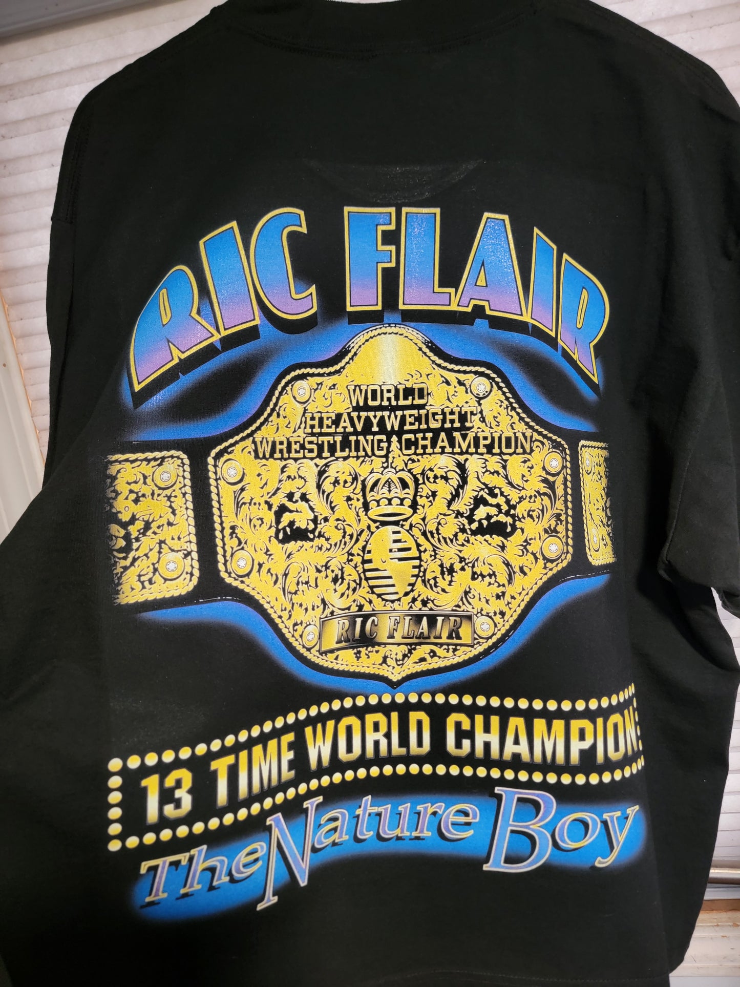 Nature Boy Ric Flair ON SHAKA HEAVY GARMET DYED T"WRESTLING