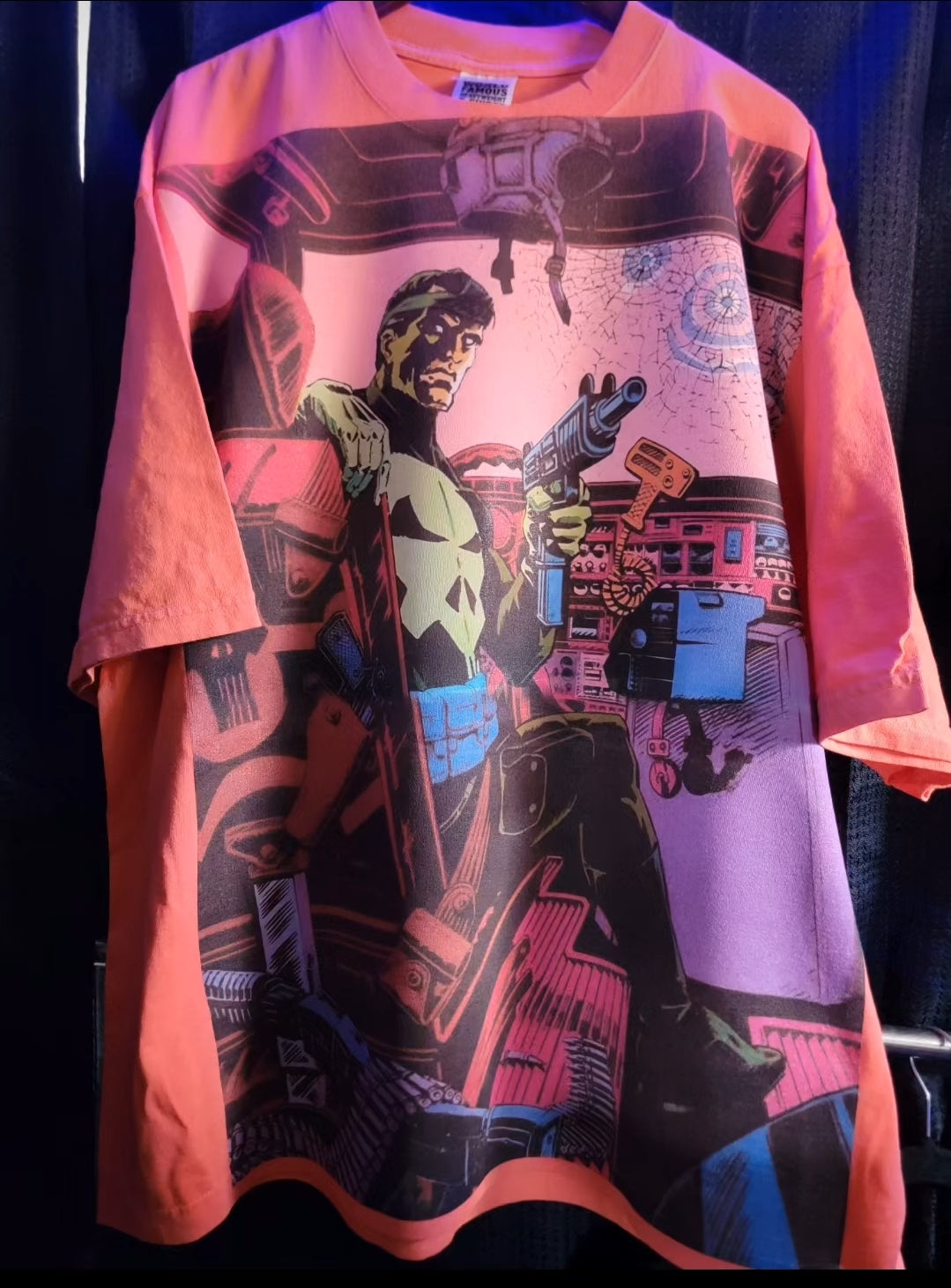 Sz L peach drop shoulder punisher