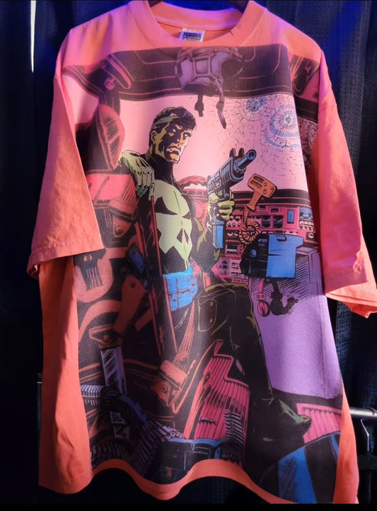 Sz L peach drop shoulder punisher