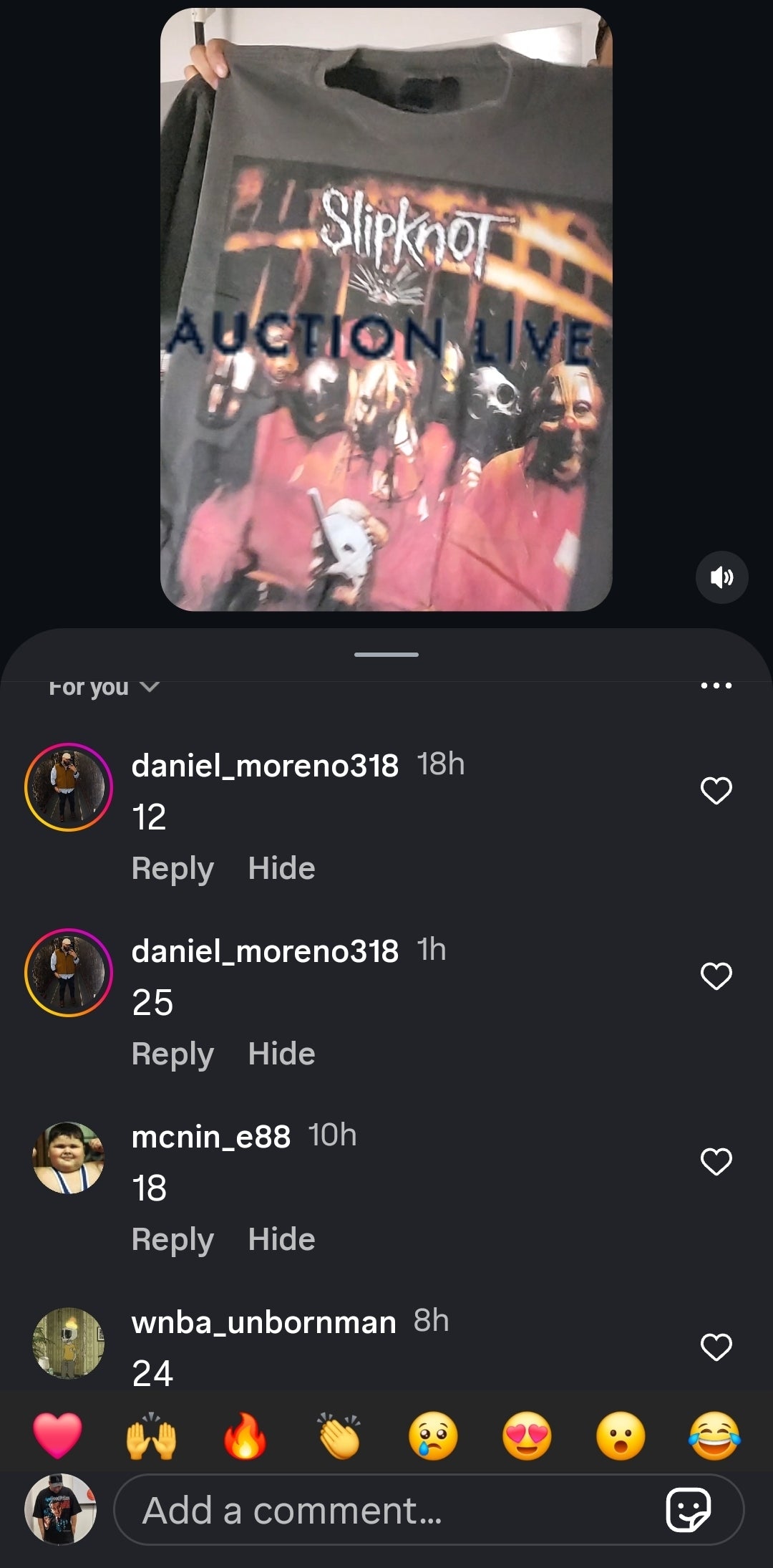 (Auction) slipknot daniel_moreno