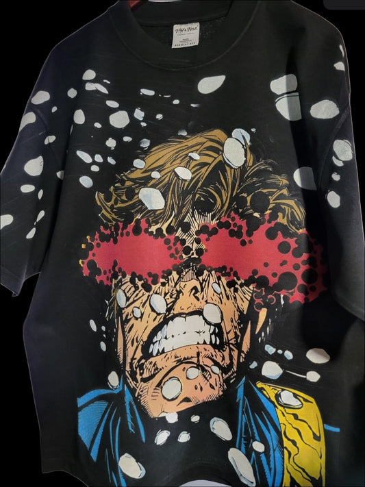 CYCLOPS  AOP ON SHAKA HEAVY GARMET DYED T SHIRT