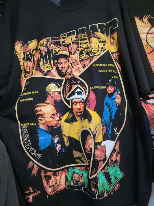 Wu tang retro ON SHAKA HEAVYWEIGHT GARMET DYED T SHIRT