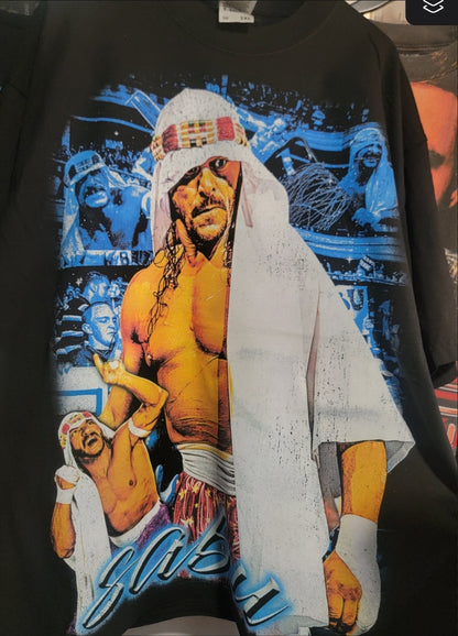 SABU THE LEGEND on Shaka heavyweight garment dyed t-shirt wrestling