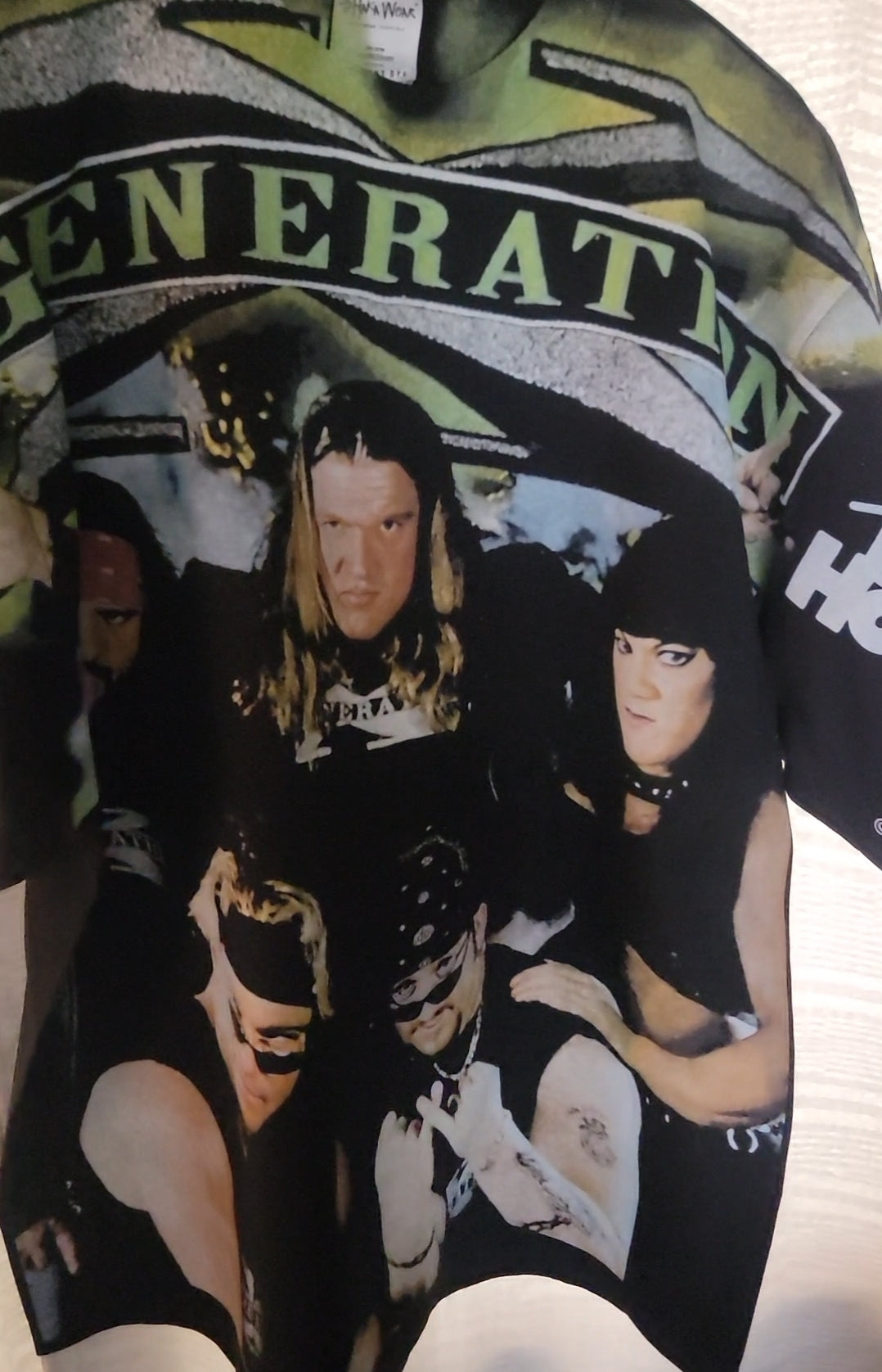 D-generation AOP (FRONT ONLY)ON SHAKA HEAVYWEIGHT GARMET DYED T SHIRT