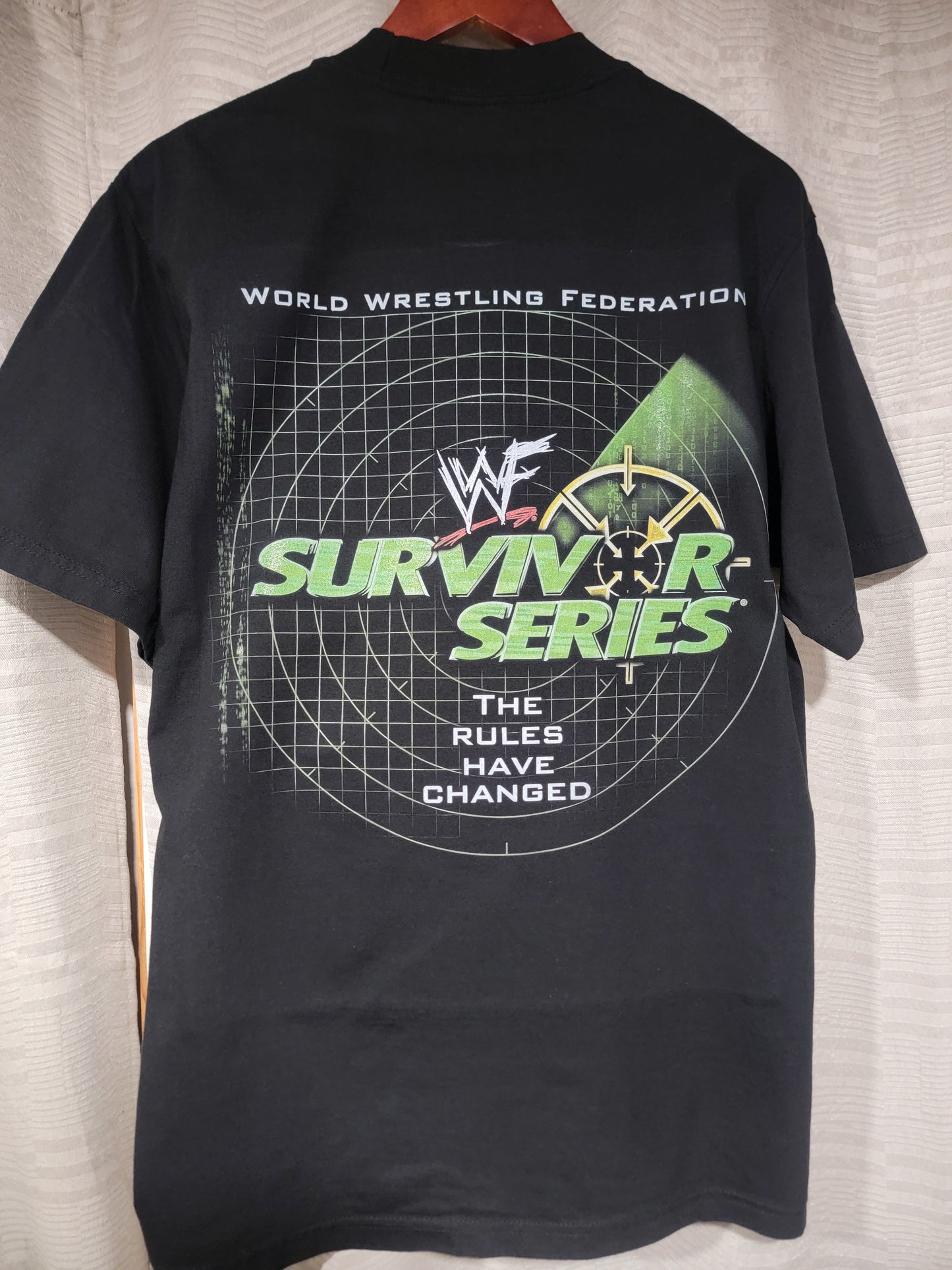2000 Wwf survivor series ON SHAKA HEAVY GARMET DYED T"WRESTLING (reprint