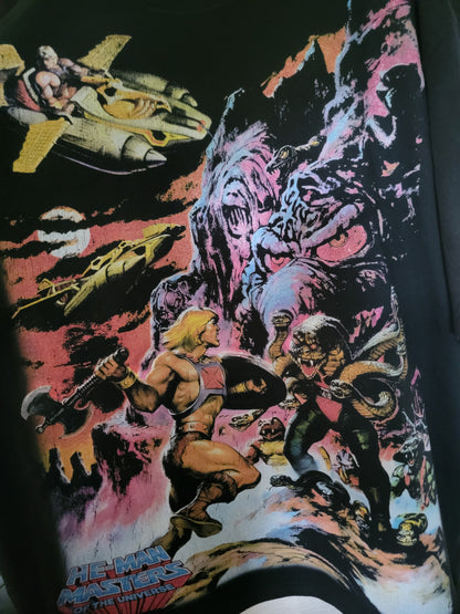 HE-MAN Masters of the universe ON SHAKA HEAVY GARMET DYED T Shirt