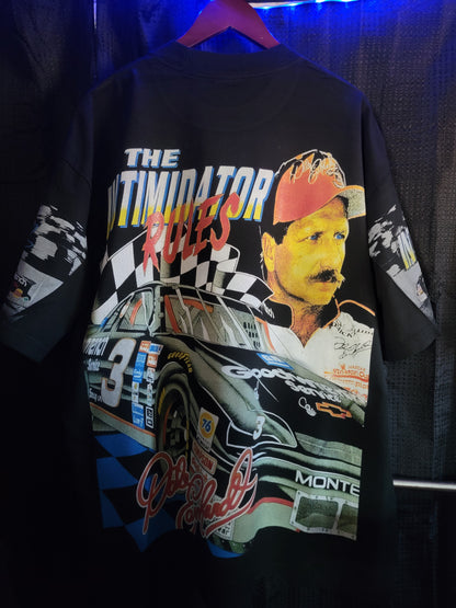DALE ERNHARDT INTIMIDATOR RULES ON SHAKA HEAVY GARMET DYED T (Front back , sleeves