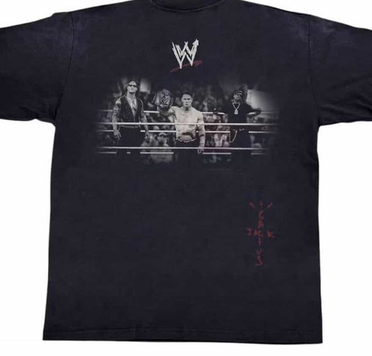 WRESTLING IS REAL CACTUS JACK JOHN CENA  ON SHAKA HEAVYWEIGHT GARMET DYED T SHIRT (WRESTLING)