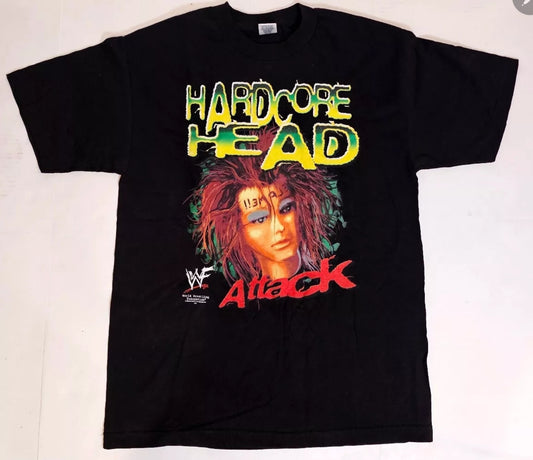 HARDCORE HEAD ON SHAKA HEAVYWEIGHT GARMET DYED T SHIRT (wrestling)