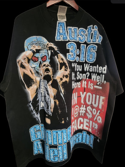 STONE COLD AOP ON SHAKA HEAVYWEIGHT GARMET DYED T SHIRT Wrestling
