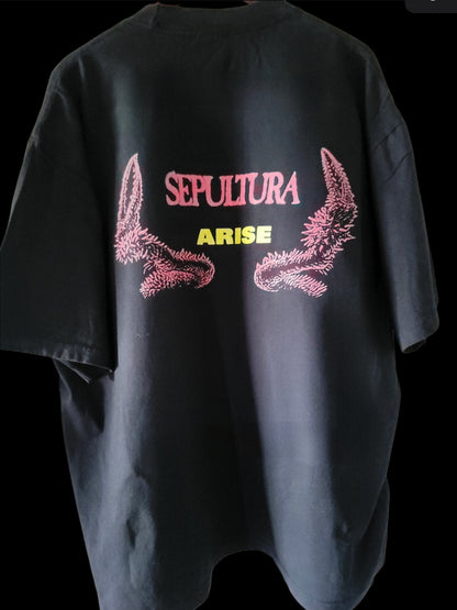 SEPULTURA ARISE On SHAKA HEAVYWEIGHT GARMET SHIRT
