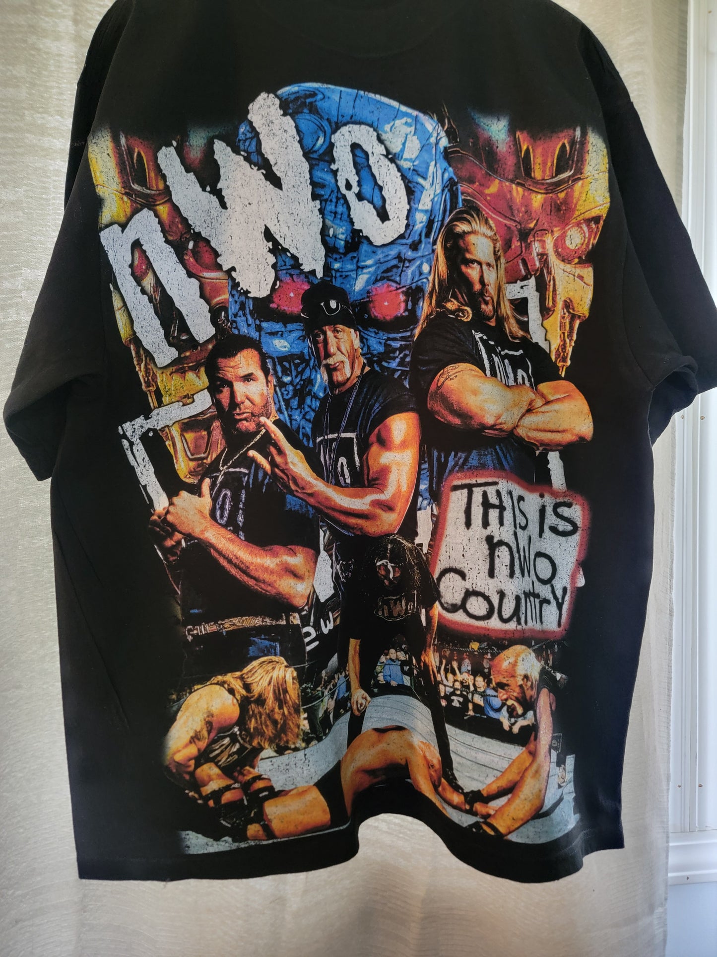 HOLLYWOOD HOGAN NWO TERMINATOR (FRONT & Back PRINT)