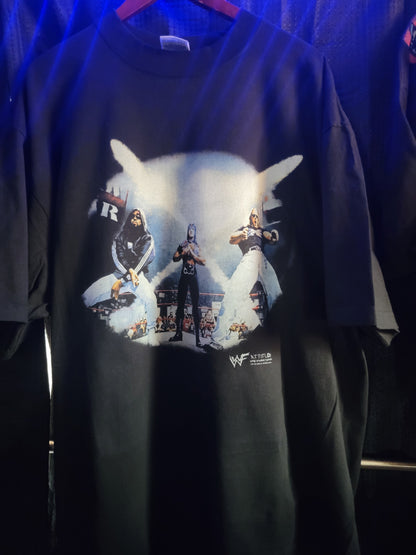 D-generation X on shaka heavyweight garmet dyed t shirt , Wrestling