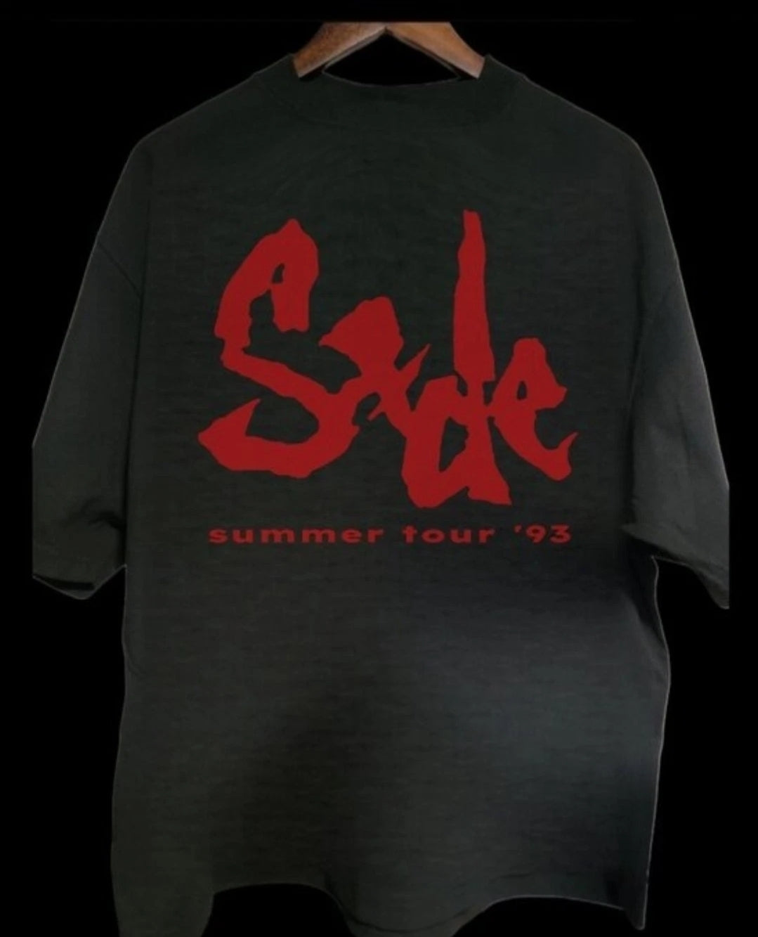 Sade SUMMER TOUR  On  Shaka Heavyweight T-Shirt Black Modern