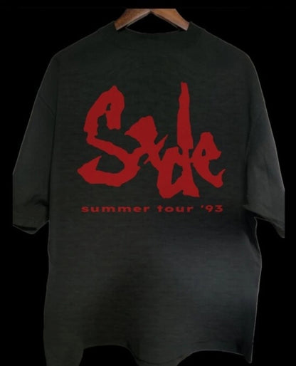 Sade SUMMER TOUR  On  Shaka Heavyweight T-Shirt Black Modern