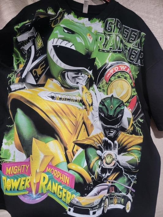 GREEN RANGER ON SHAKA HEAVY GARMET DYED T