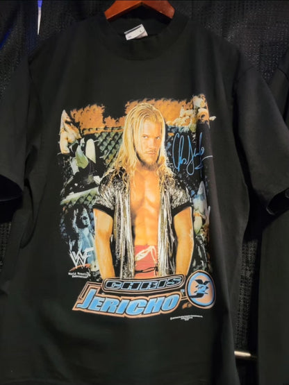 CHRIS JERICHO Y2J ON SHAKA HEAVY GARMET DYED T"WRESTLING