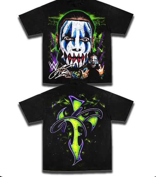 JEFF HARDY ON SHAKA HEAVY GARMET DYED T