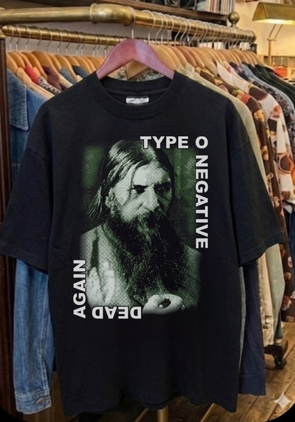 Type O Negative Dead Again Rasputin On SHAKA HEAVYWEIGHT GARMET SHIRT