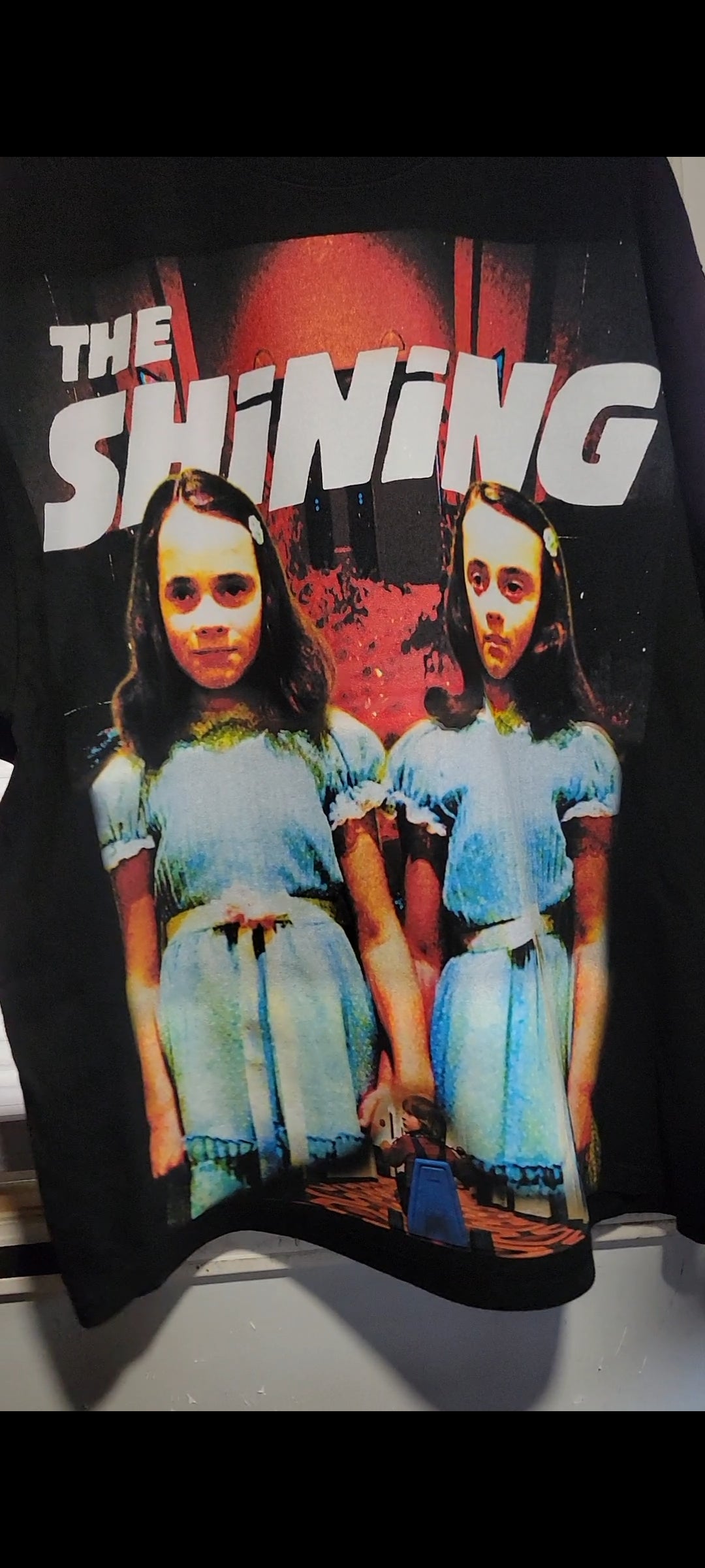 THE SHINING BIG WHEEL VERSION ON SHAKA HEAVYWEIGHT GARMET DYED T SHIRT