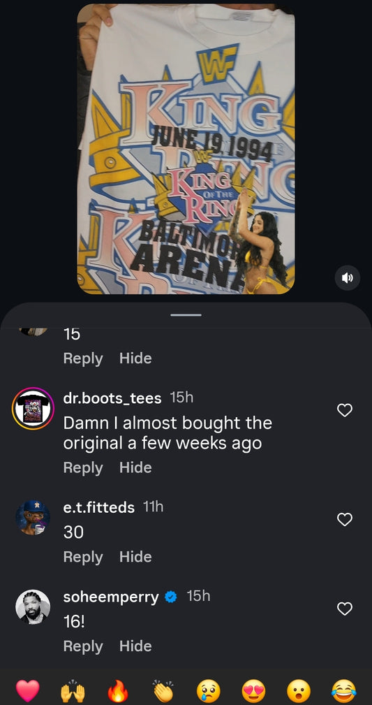 KING OF THE RING ON SHAKA HEAVY GARMET DYED T