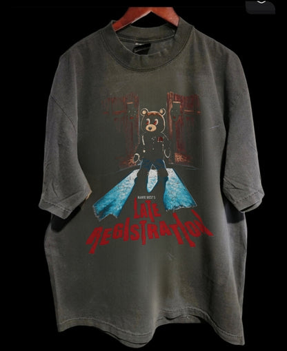 KANYE LATE REGISTRATION ON A Shaka Heavyweight T-Shirt  Modern