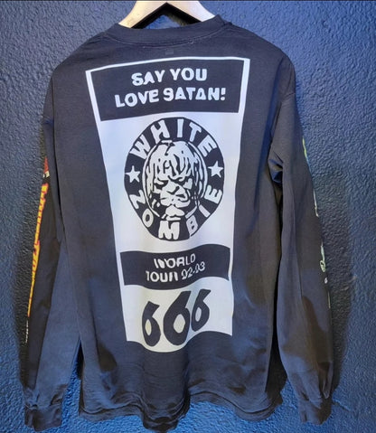 WHITE ZOMBIE TOUR LONG SLEEVE SZ XL