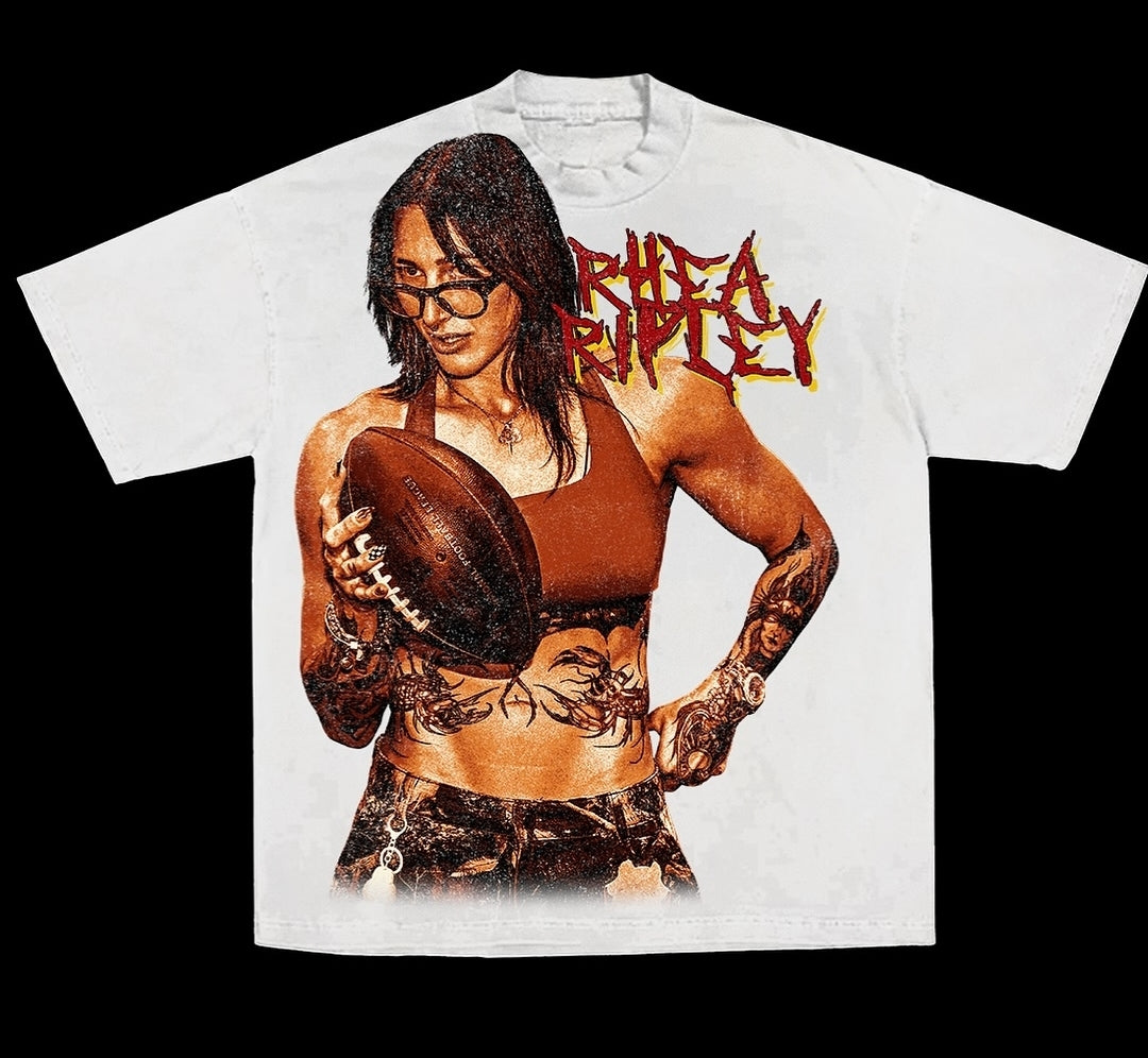 RHEA RIPLEY ON SHAKA HEAVYWEIGHT GARMET DYED T SHIRT