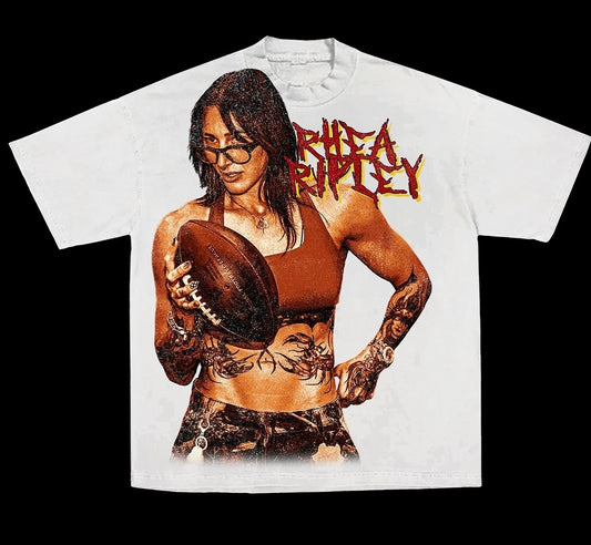 RHEA RIPLEY ON SHAKA HEAVYWEIGHT GARMET DYED T SHIRT