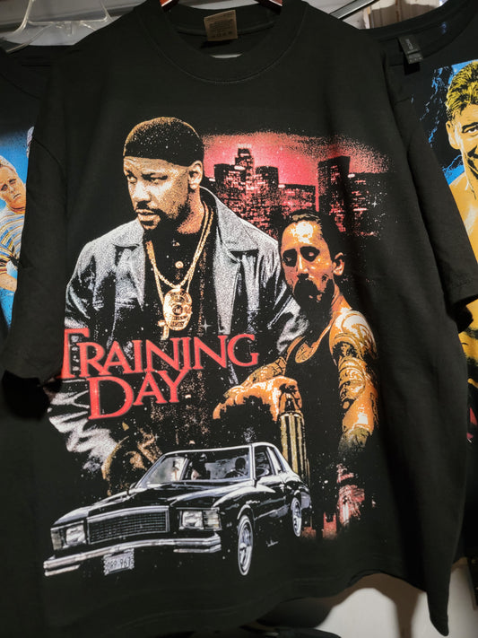 TRAINING DAY ON SHAKA HEAVYWEIGHT GARMET DYED T SHIRT (movie