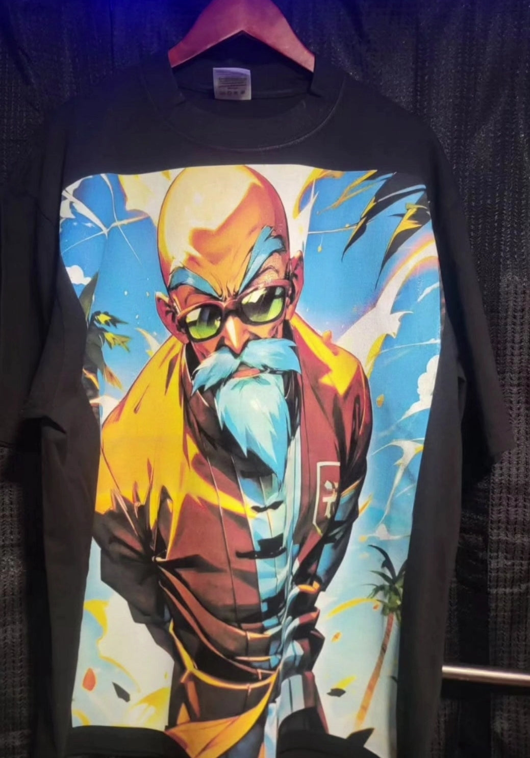 MASTER ROSHI (DRAGON BALL Z) ON SHAKA HEAVY GARMET DYED T