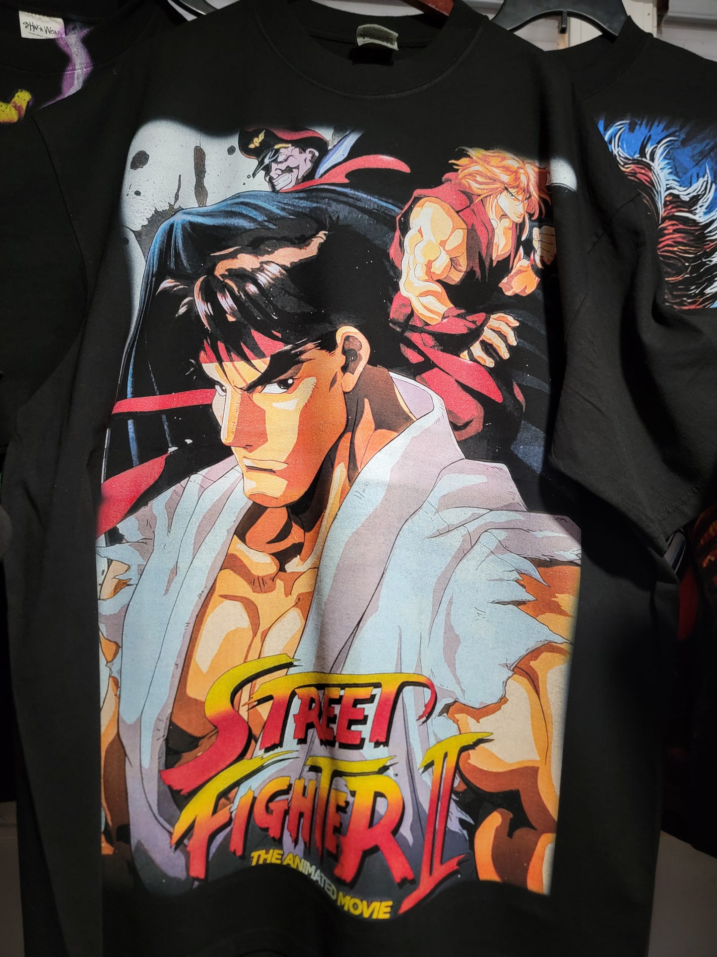 Streetfighter ON SHAKA HEAVYWEIGHT GARMET DYED T SHIRTBIG PRINT