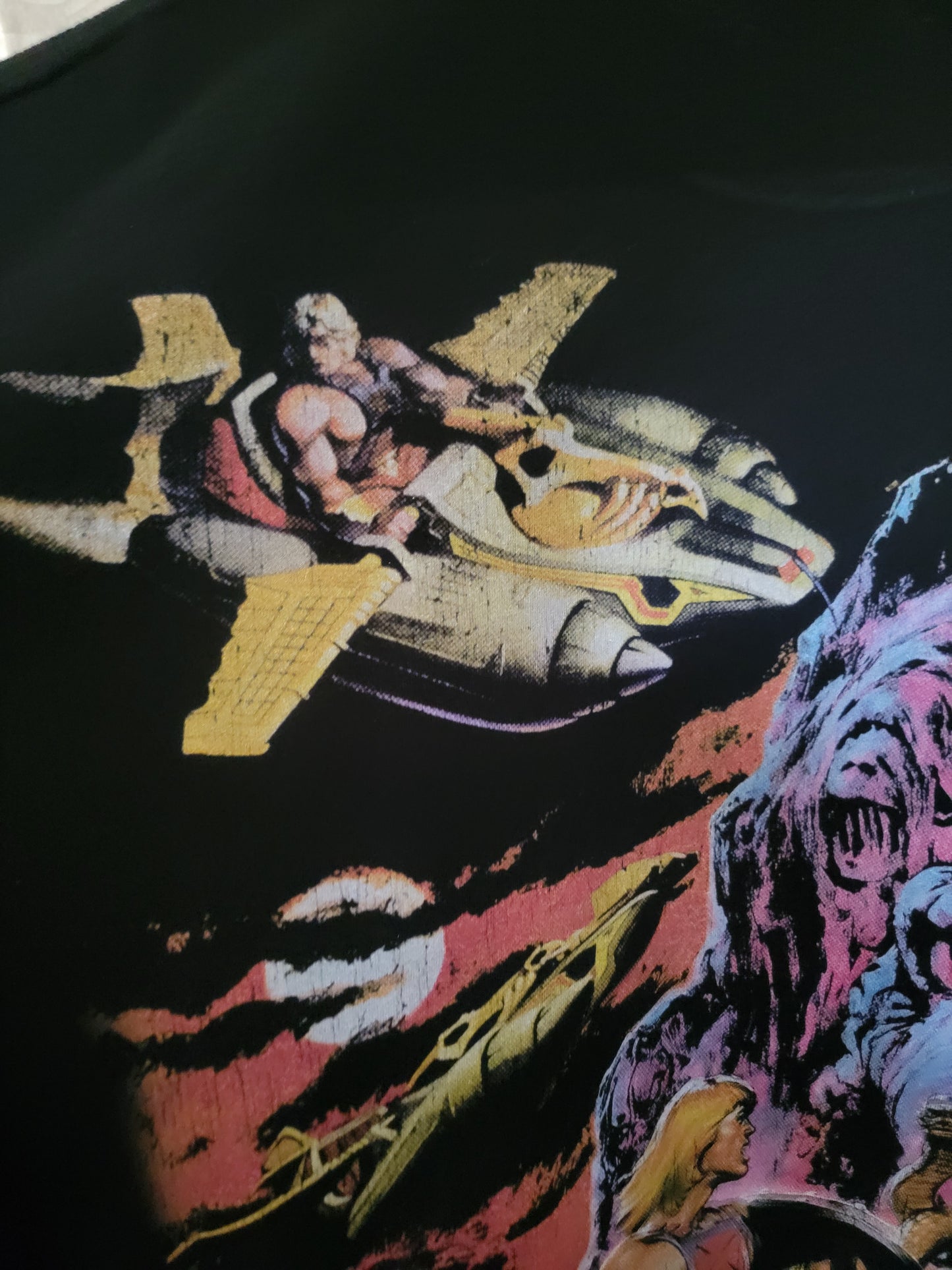 HE-MAN Masters of the universe ON SHAKA HEAVY GARMET DYED T Shirt