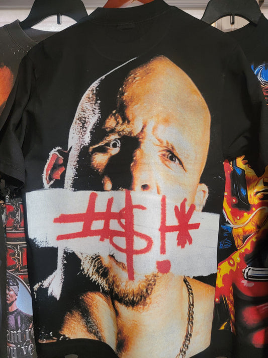 STONE COLD ON HEAVYWEIGHT GARMET DYED T SHIRT (WRESTLING