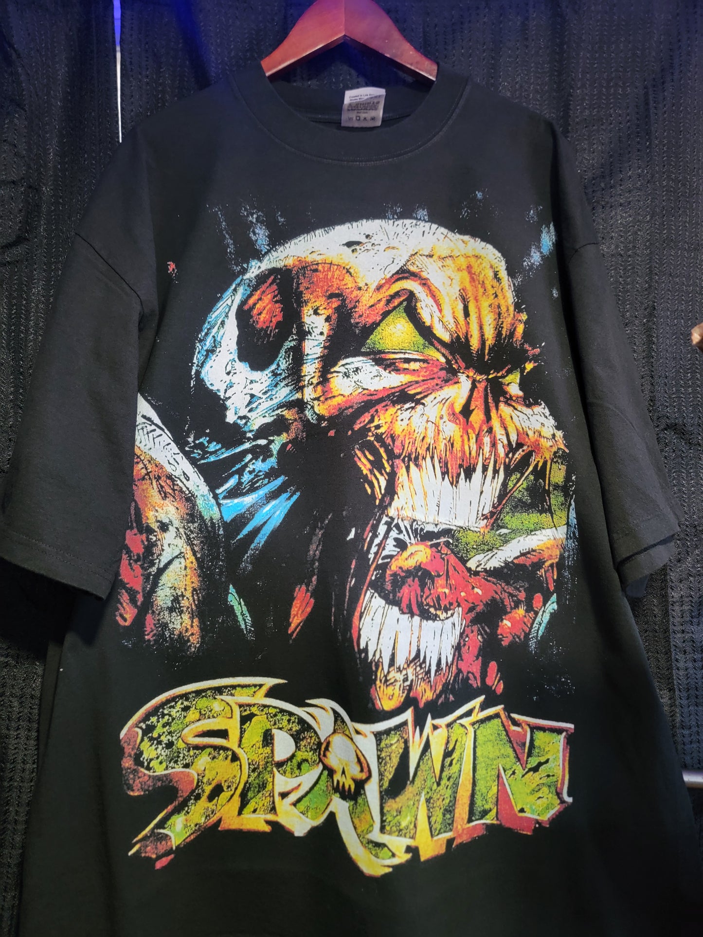 SPAWN ON SHAKA HEAVYWEIGHT GARMET DYED T SHIRT