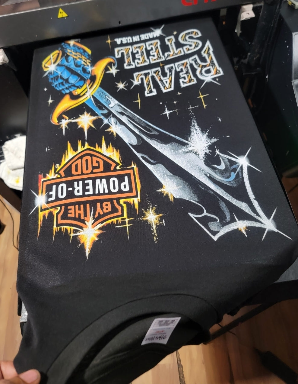 BY THE POWER OF GOD T SHIRT (SWORD)