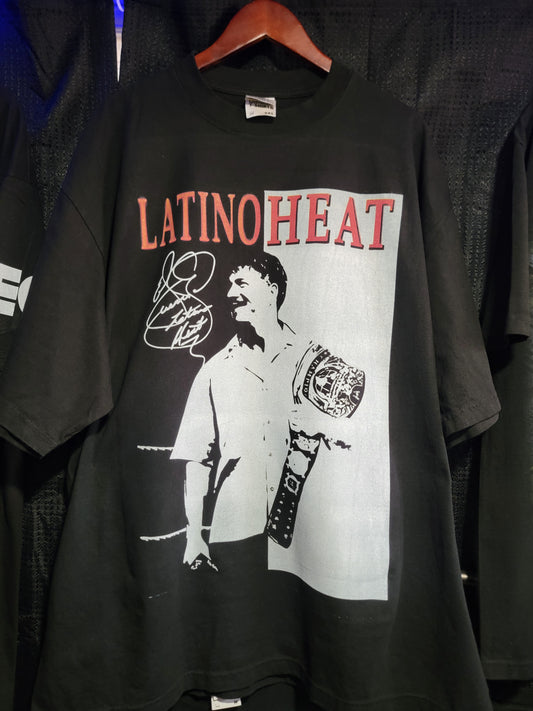 LATINO HEAT ON SHAKA HEAVYWEIGHT GARMET DYED T SHIRT "WRESTLING